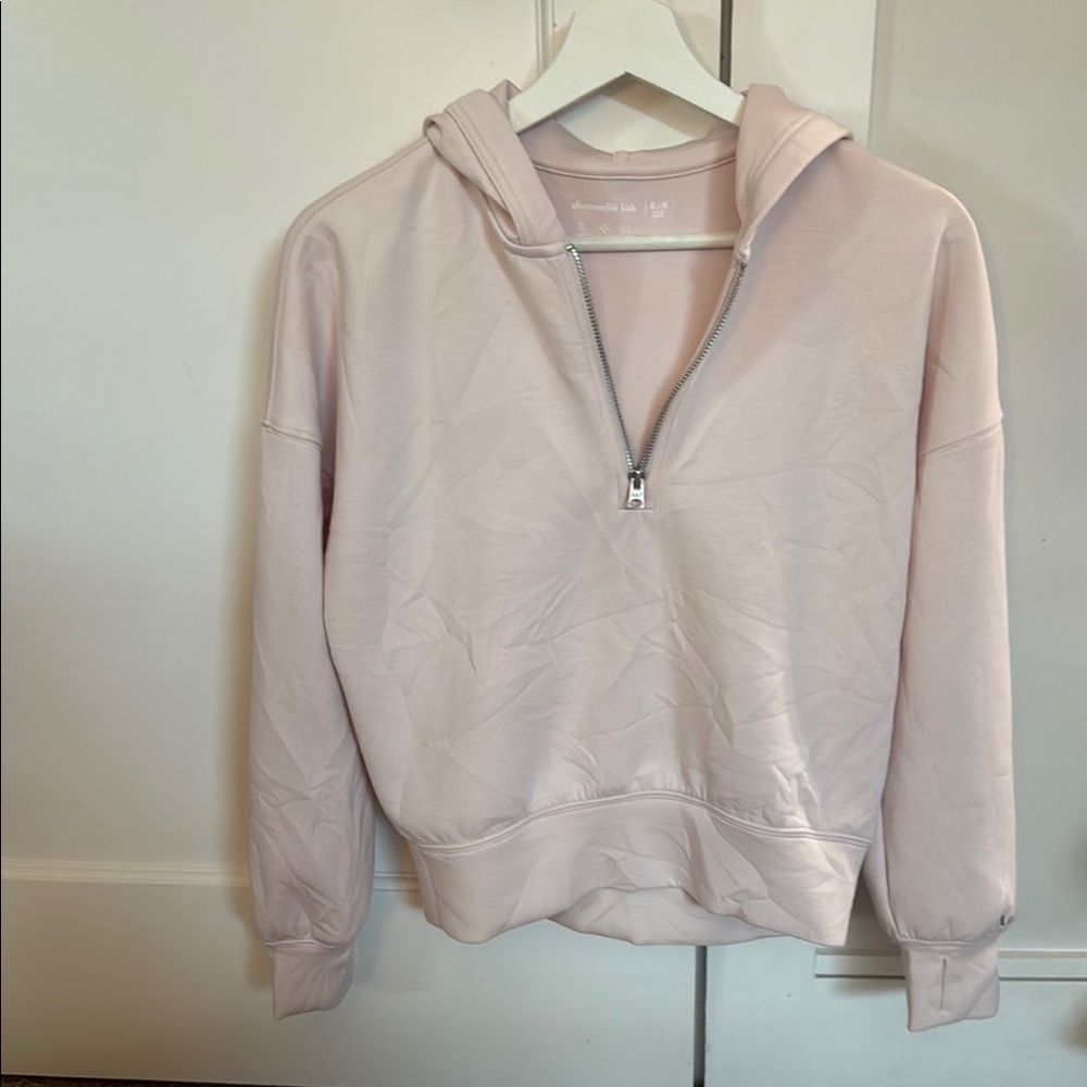 Abercrombie Kids Pink Half-Zip Sweater size 13/14